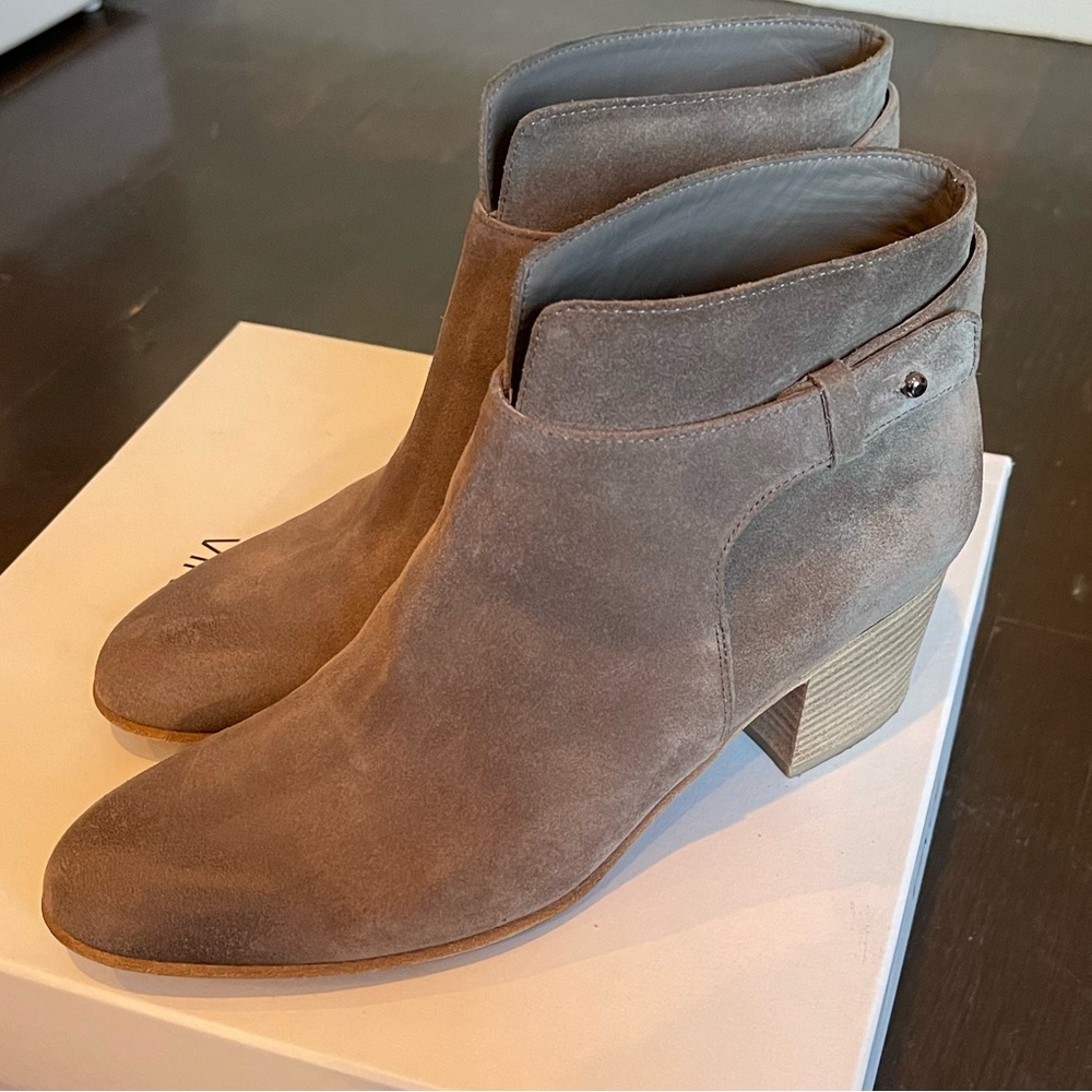 Vince Harriett Suede Boot in Taupe